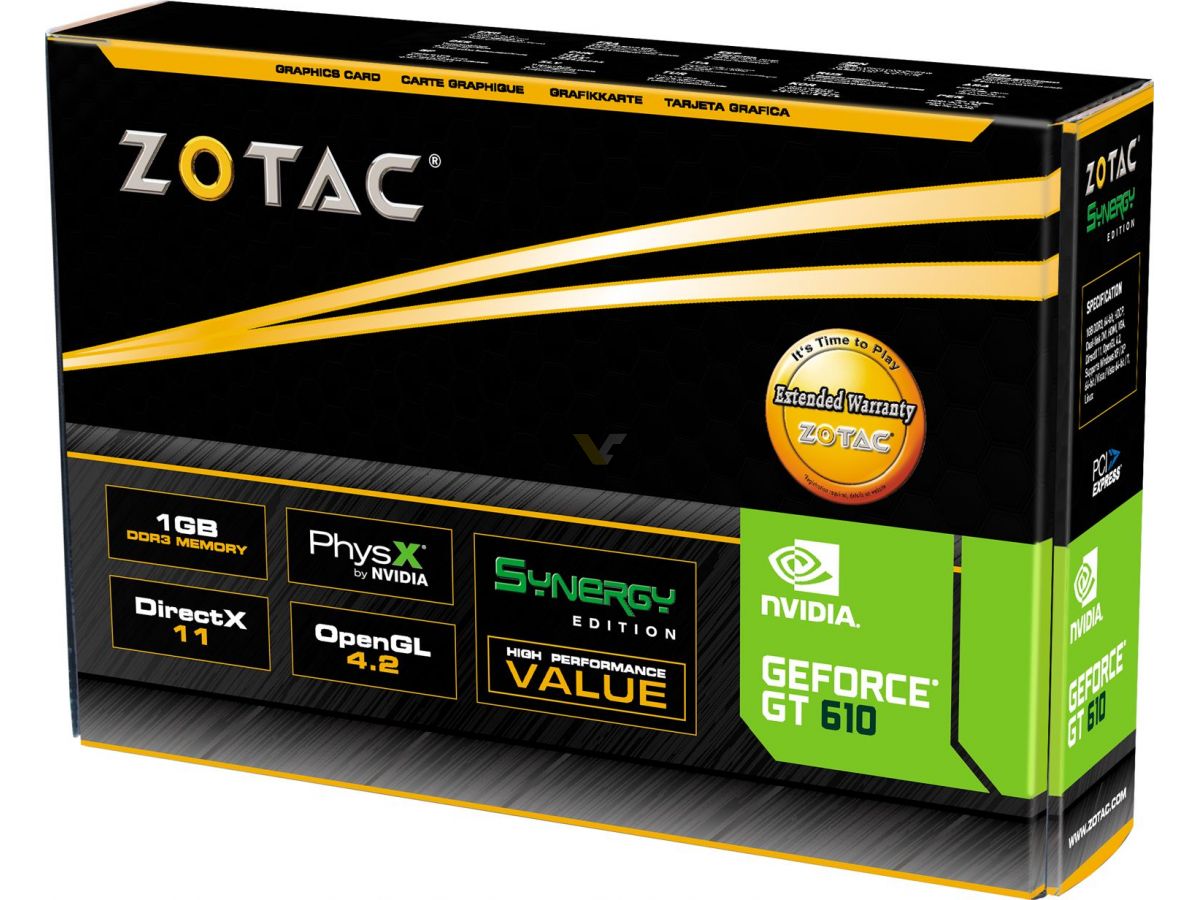 ZOTAC GeForce GT 610 1GB Synergy Edition | VideoCardz.net