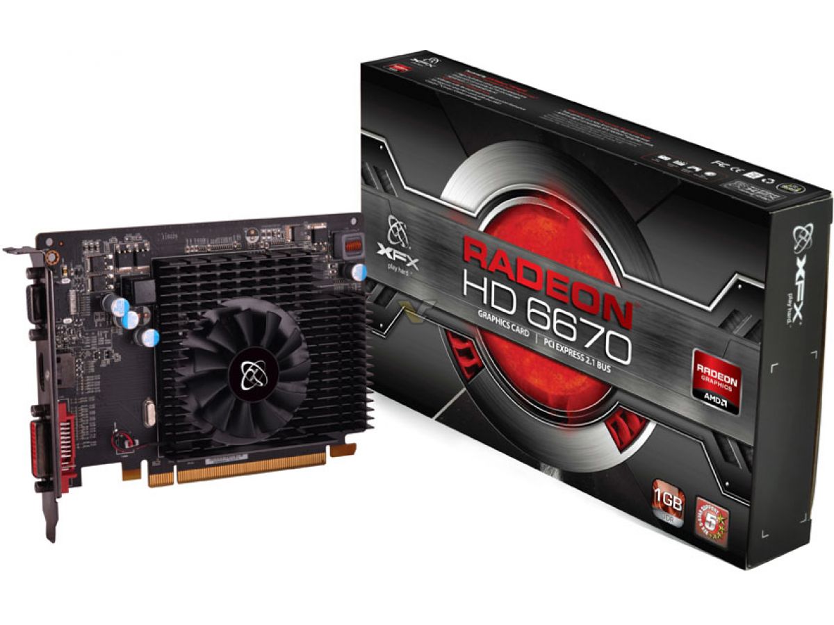 xfx radeon hd 6670 1gb video card